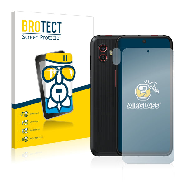 BROTECT AirGlass Glass Screen Protector for Samsung Galaxy Xcover 6 Pro (Front + cam)