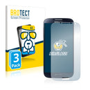 3x BROTECT AirGlass Glass Screen Protector for Samsung Galaxy S4
