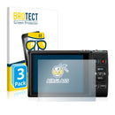 3x BROTECT AirGlass Glass Screen Protector for Canon Digital Ixus 285 hs