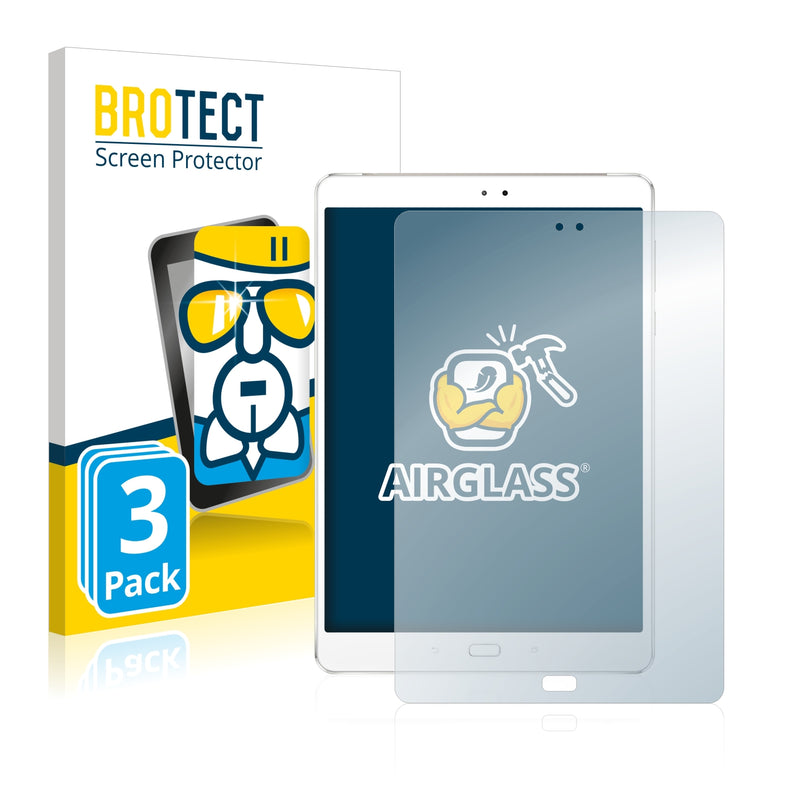 3x BROTECT AirGlass Glass Screen Protector for Asus ZenPad 3S 10 Z500M