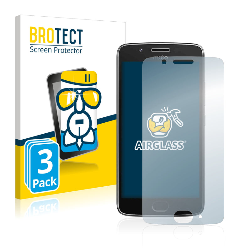 3x BROTECT AirGlass Glass Screen Protector for Motorola Moto G5