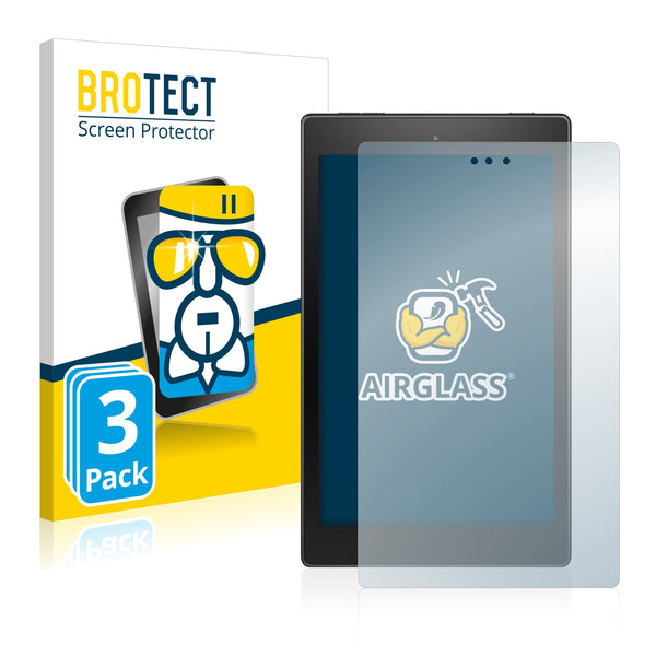 3x BROTECT AirGlass Glass Screen Protector for Amazon Fire HD 8 2018 (8th generation)