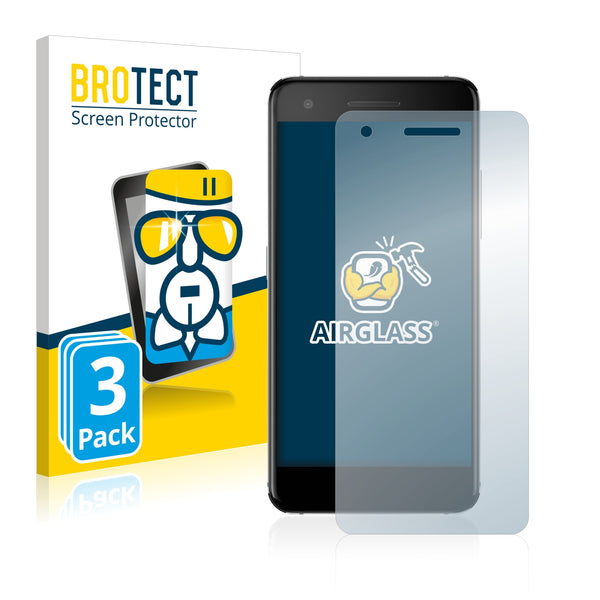 3x BROTECT AirGlass Glass Screen Protector for Vodafone Smart V8