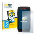 3x BROTECT AirGlass Glass Screen Protector for Crosscall Trekker X3