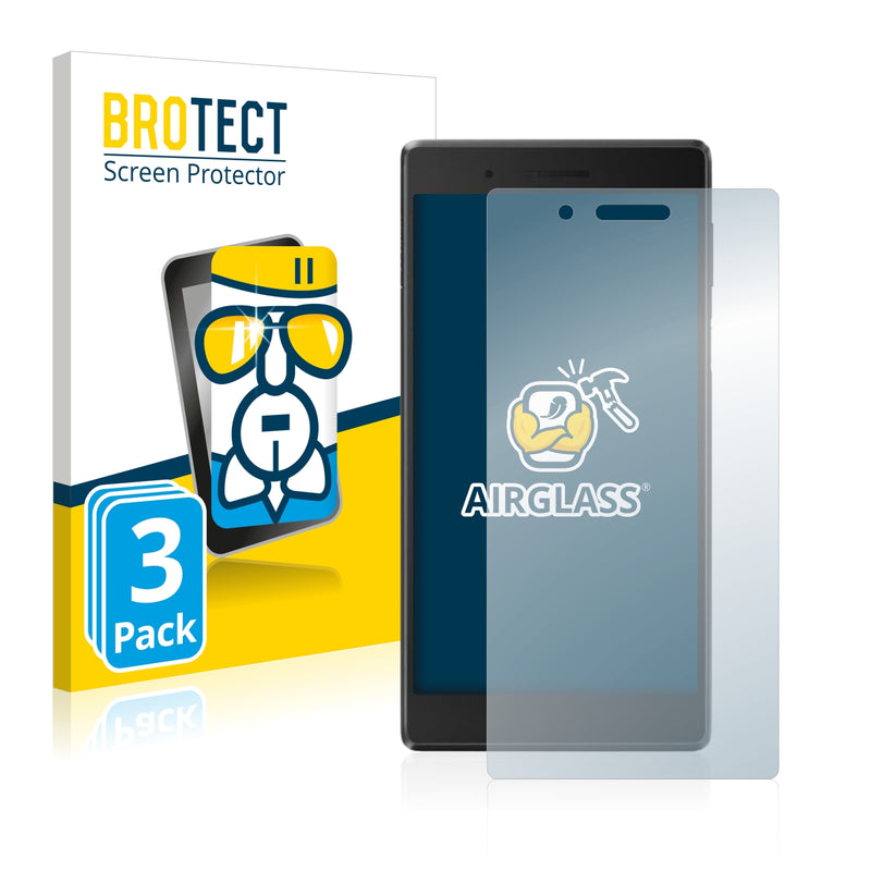 3x BROTECT AirGlass Glass Screen Protector for Lenovo Tab 7