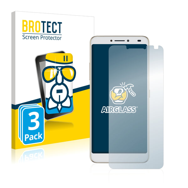 3x BROTECT AirGlass Glass Screen Protector for Alcatel 3V