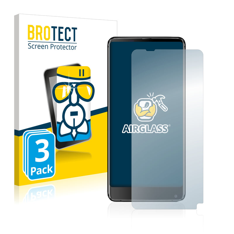 3x BROTECT AirGlass Glass Screen Protector for VKworld S8