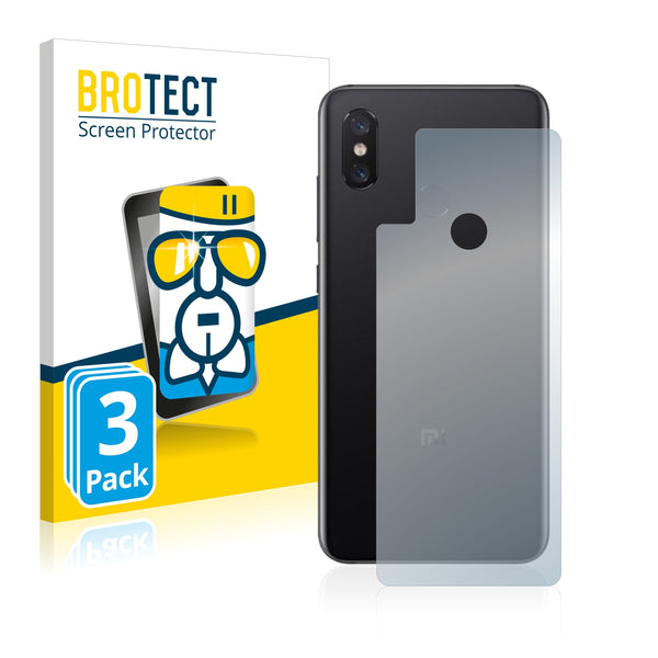 3x BROTECT AirGlass Glass Screen Protector for Xiaomi Mi 8 (Back)