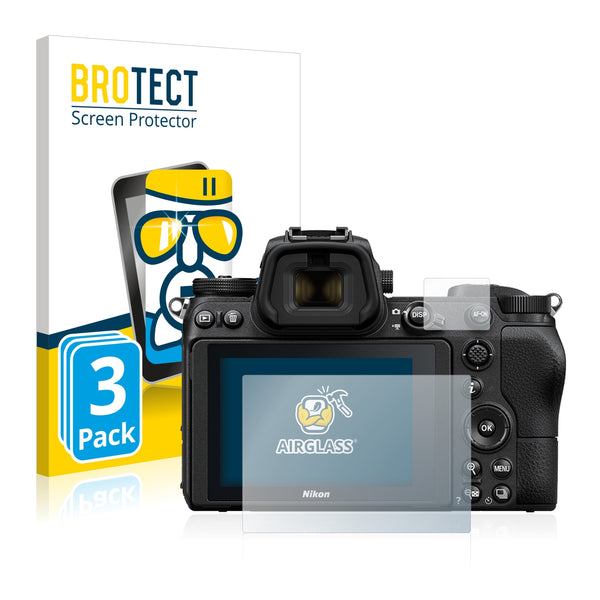3x BROTECT AirGlass Glass Screen Protector for Nikon Z 7