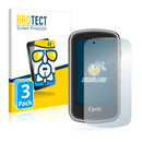 3x BROTECT AirGlass Glass Screen Protector for Mitac Mio Cyclo 605 HC