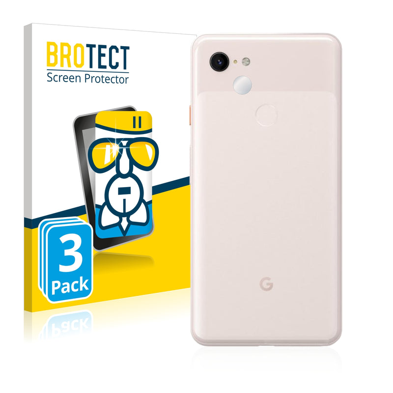 3x BROTECT AirGlass Glass Screen Protector for Google Pixel 3 XL (Camera)