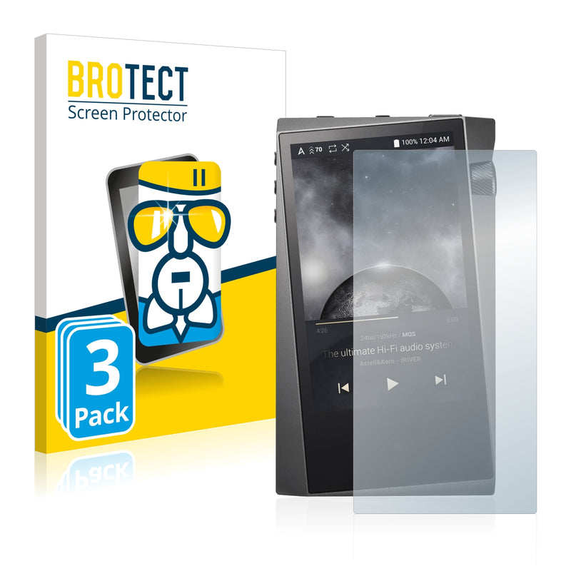 3x BROTECT AirGlass Glass Screen Protector for Astell&Kern A&norma SR15