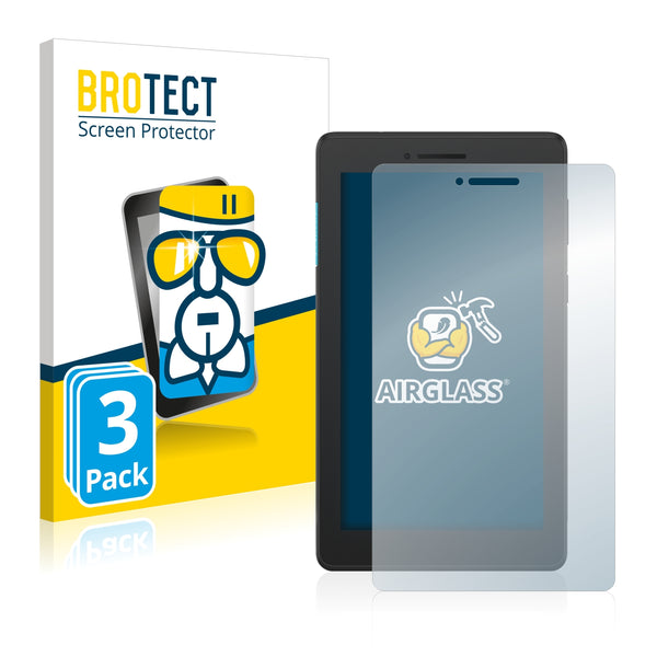 3x BROTECT AirGlass Glass Screen Protector for Lenovo Tab E7