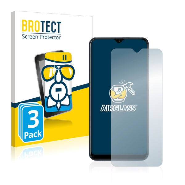 3x BROTECT AirGlass Glass Screen Protector for Samsung Galaxy A10