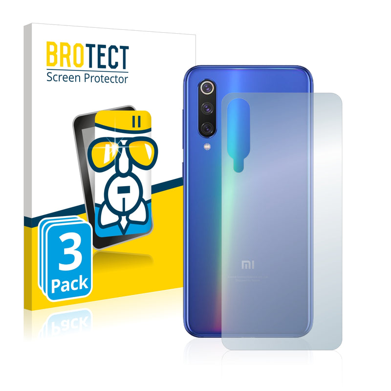 3x BROTECT AirGlass Glass Screen Protector for Xiaomi Mi 9 SE (Back)