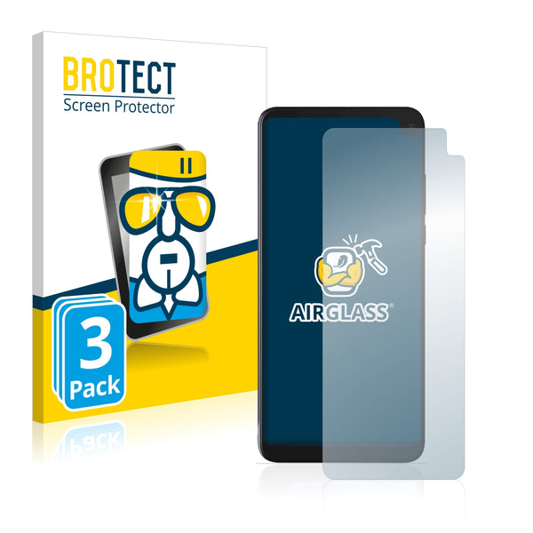 3x BROTECT AirGlass Glass Screen Protector for Archos Oxygen 68XL