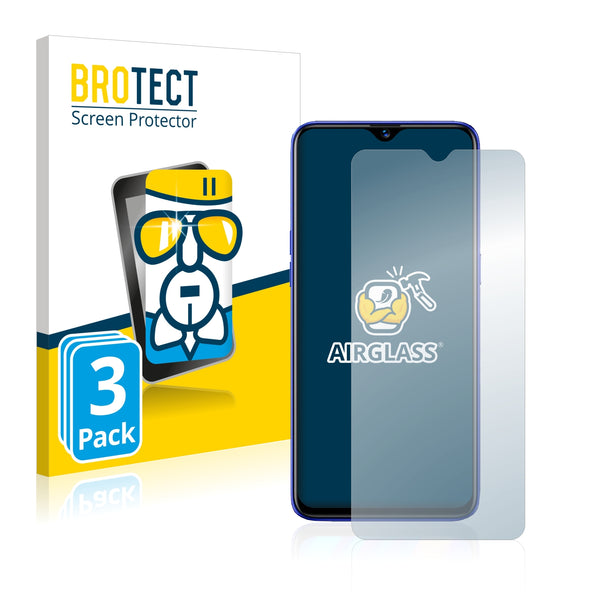 3x BROTECT AirGlass Glass Screen Protector for Oppo Realme 3 Pro