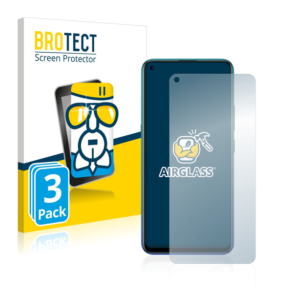 3x BROTECT AirGlass Glass Screen Protector for Vivo Z5x