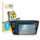 3x BROTECT AirGlass Glass Screen Protector for Skoda Infotainmentsystem Columbus Superb 2017