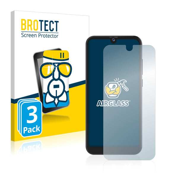 3x BROTECT AirGlass Glass Screen Protector for Archos Oxygen 57