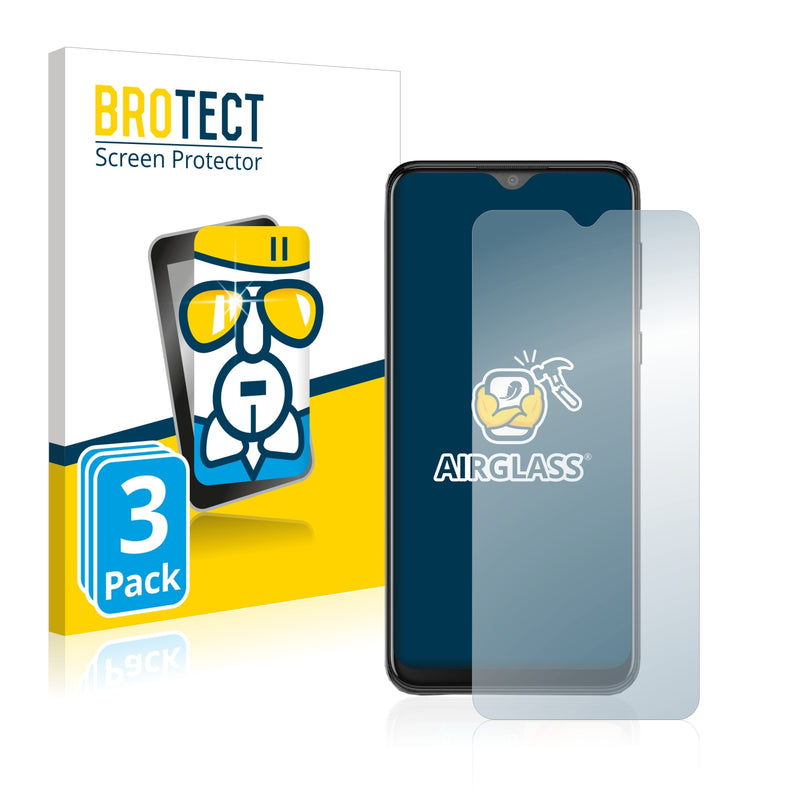 3x BROTECT AirGlass Glass Screen Protector for HTC Desire 19s