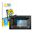 3x BROTECT AirGlass Glass Screen Protector for Volkswagen Jetta A6 2011-2015 RNS 315 5