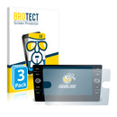 3x BROTECT AirGlass Glass Screen Protector for Volkswagen Golf 2017-2019 Discover Media 8 2017-2019