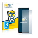 3x BROTECT AirGlass Glass Screen Protector for Sony Xperia 1 II