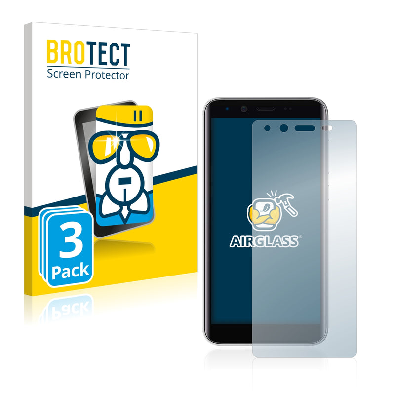3x BROTECT AirGlass Glass Screen Protector for Emporia Smart 3 mini