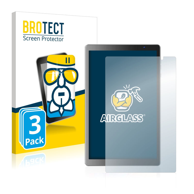 3x BROTECT AirGlass Glass Screen Protector for Vankyo MatrixPad S20