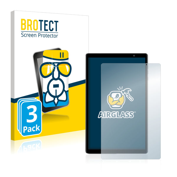 3x BROTECT AirGlass Glass Screen Protector for Toscido P101