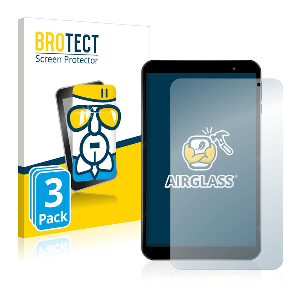 3x BROTECT AirGlass Glass Screen Protector for Teclast P80X