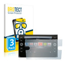 3x BROTECT AirGlass Glass Screen Protector for Volkswagen Golf 7 2018 Composition Media 8