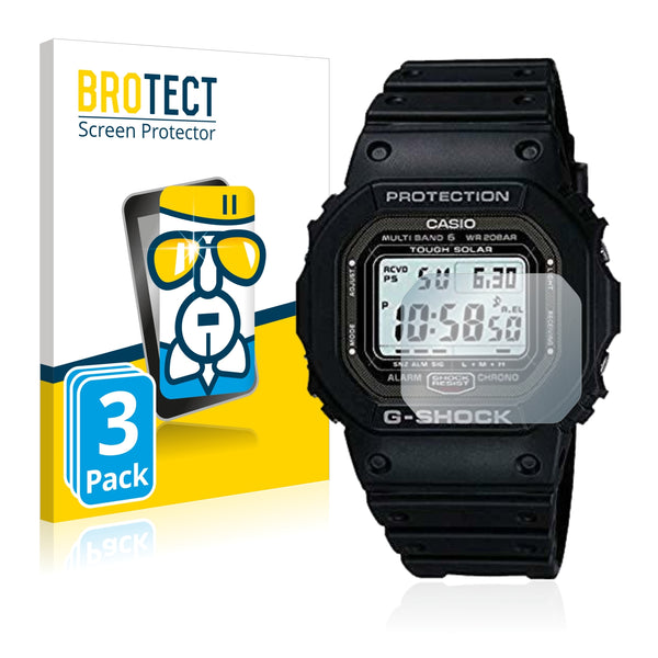 3x BROTECT AirGlass Glass Screen Protector for Casio G-Shock GW-5000-1JF