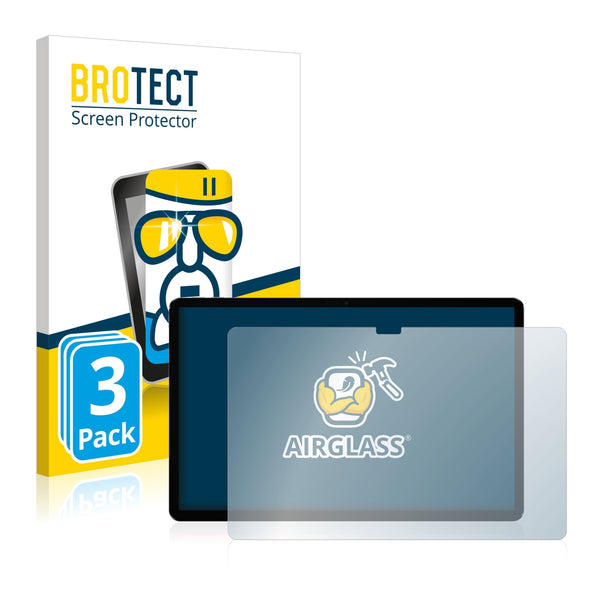 3x BROTECT AirGlass Glass Screen Protector for Lenovo Pad Plus