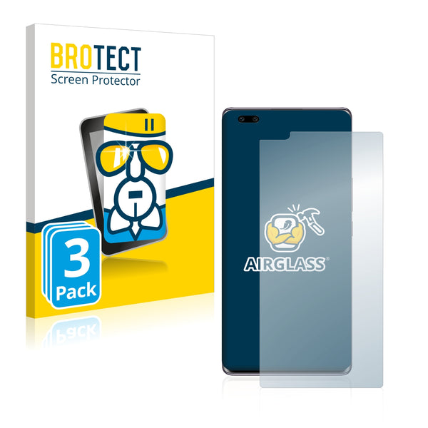 3x BROTECT AirGlass Glass Screen Protector for Honor 50 Pro