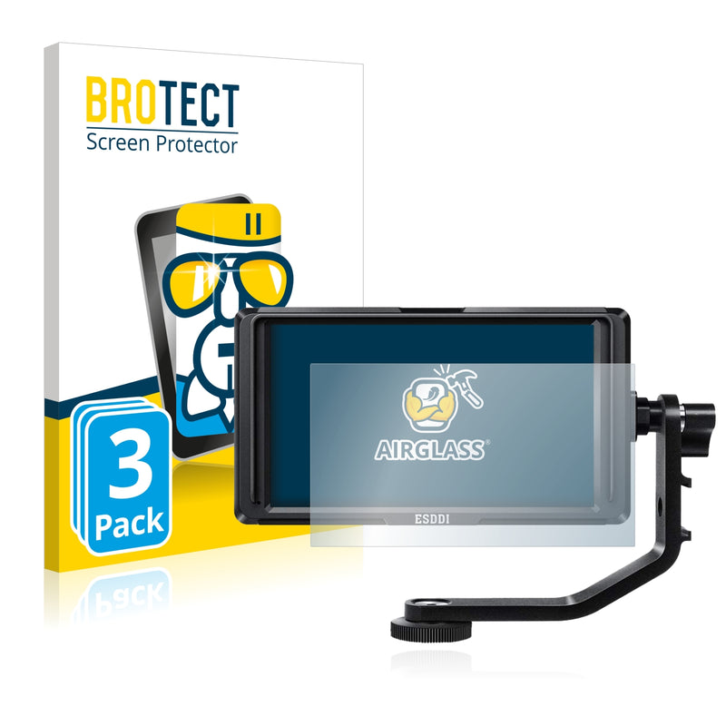 3x BROTECT AirGlass Glass Screen Protector for ESDDI F5 5