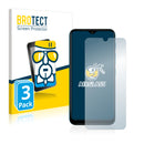 3x BROTECT AirGlass Glass Screen Protector for Wiko Y62