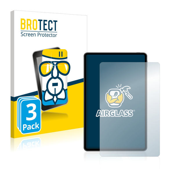 3x BROTECT AirGlass Glass Screen Protector for Huawei MatePad Pro 12.6 WiFi (2021) (portrait)