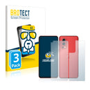 3x BROTECT AirGlass Glass Screen Protector for OnePlus Nord 2 5G (Front + Back)