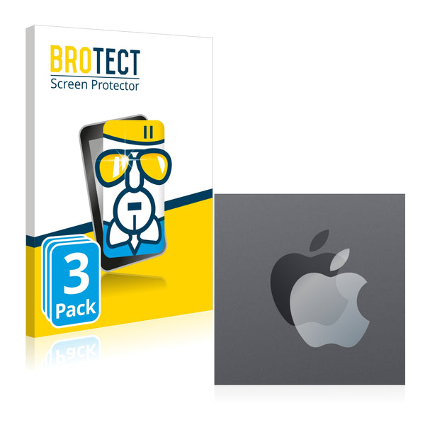 3x BROTECT AirGlass Glass Screen Protector for Apple iPad 10.2 WiFi Cellular 2021 (ONLY Logo, 9th. generation)