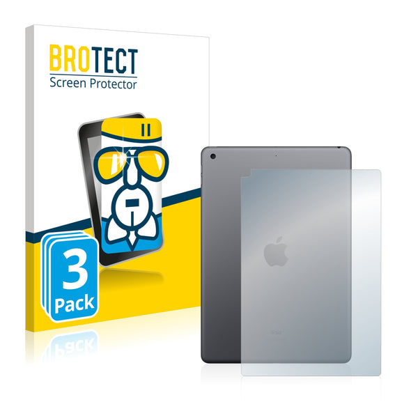 3x BROTECT AirGlass Glass Screen Protector for Apple iPad 10.2 WiFi Cellular 2021 (9th. generation, Back)