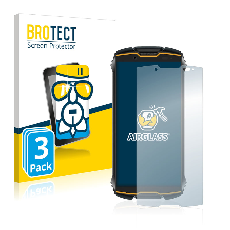 3x BROTECT AirGlass Glass Screen Protector for Cubot King Kong Mini 2