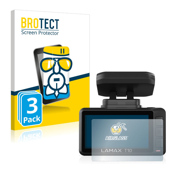 3x BROTECT AirGlass Glass Screen Protector for Lamax T10