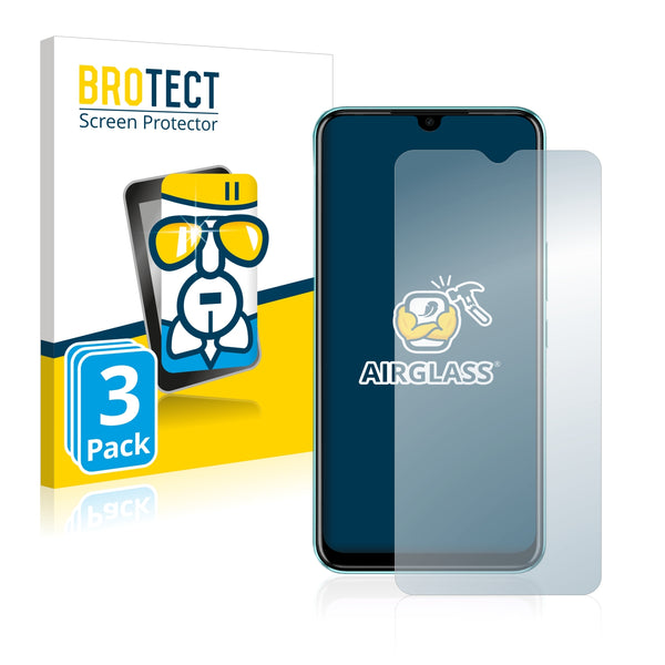 3x BROTECT AirGlass Glass Screen Protector for Tecno Spark 8