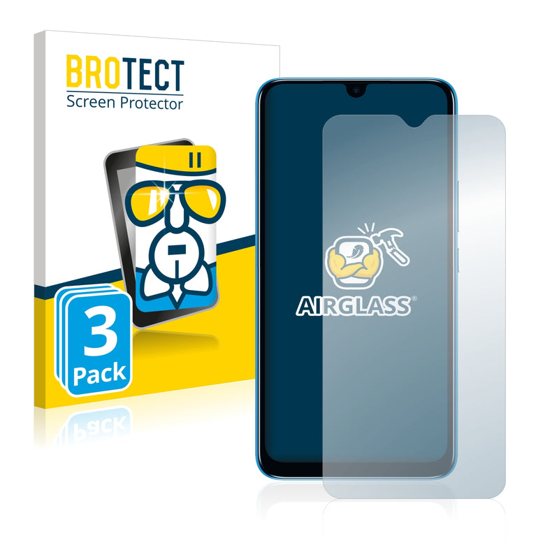 3x BROTECT AirGlass Glass Screen Protector for Infinix Smart 6