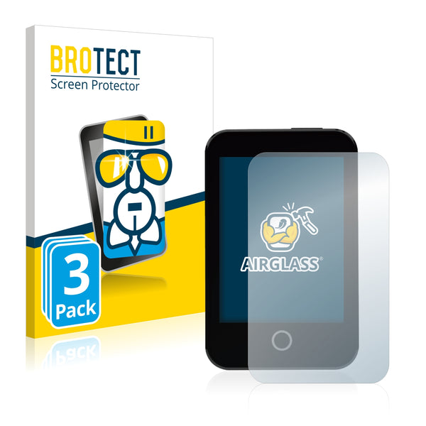 3x BROTECT AirGlass Glass Screen Protector for Medtrum A7+ TouchCare