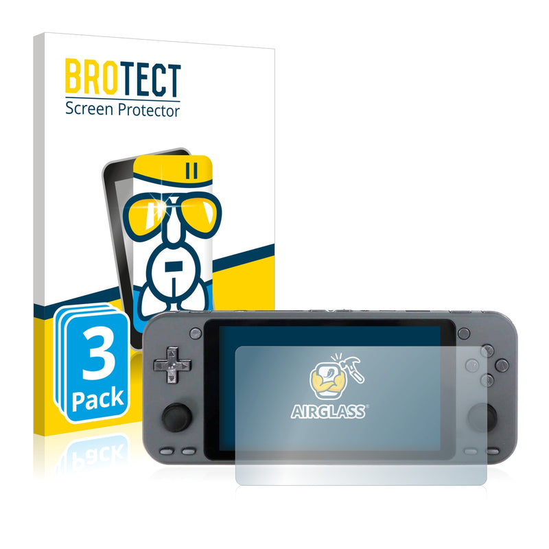 3x BROTECT AirGlass Glass Screen Protector for Hardkernel Odroid-Go Super