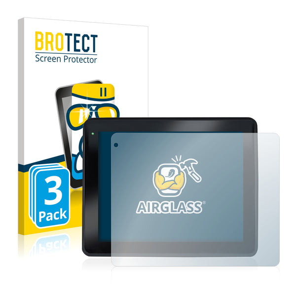 3x BROTECT AirGlass Glass Screen Protector for Faytech FT10TMCAPOB