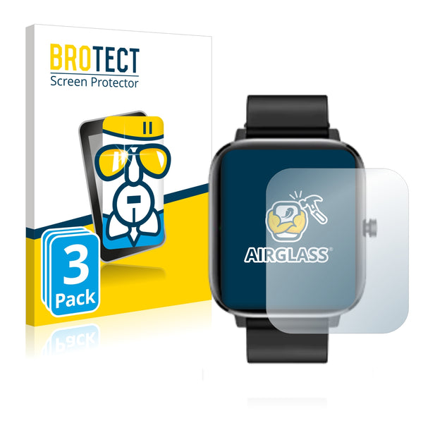 3x BROTECT AirGlass Glass Screen Protector for XWatch Pro Elite V3